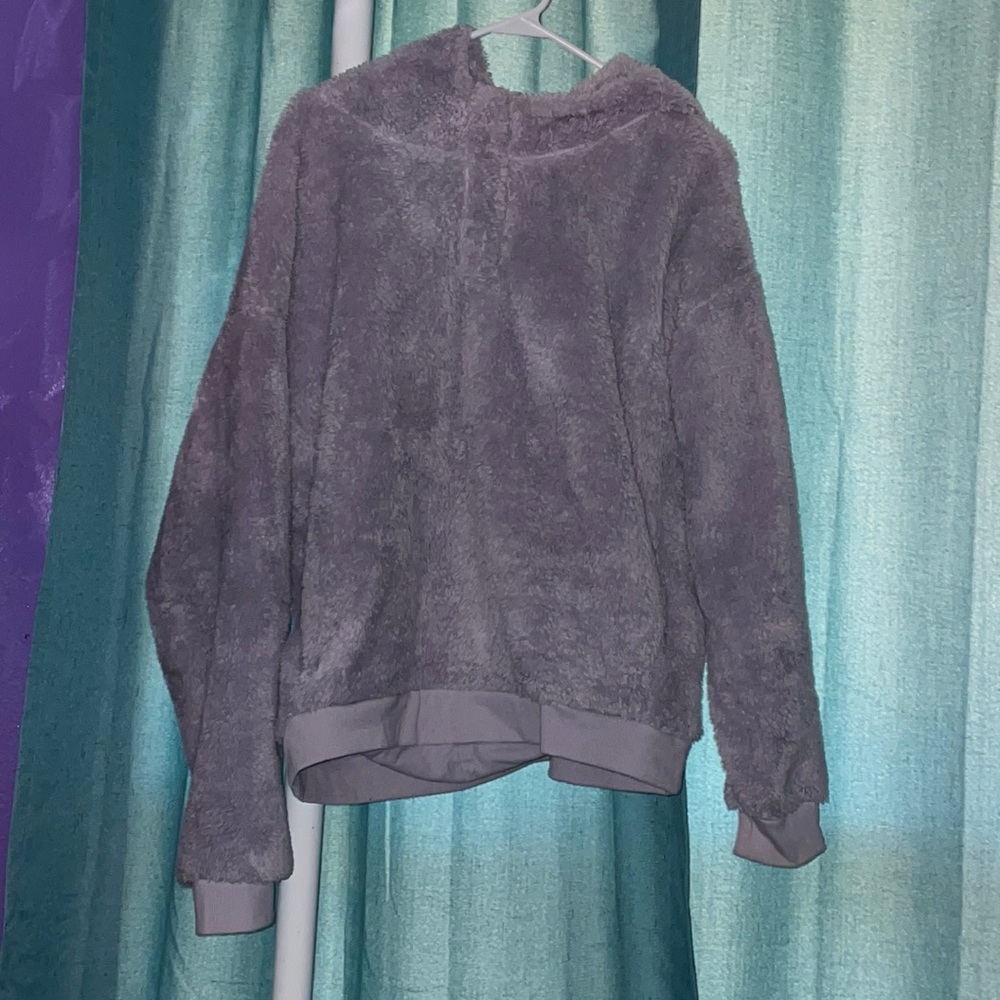 •purple teddy bear hoodie•